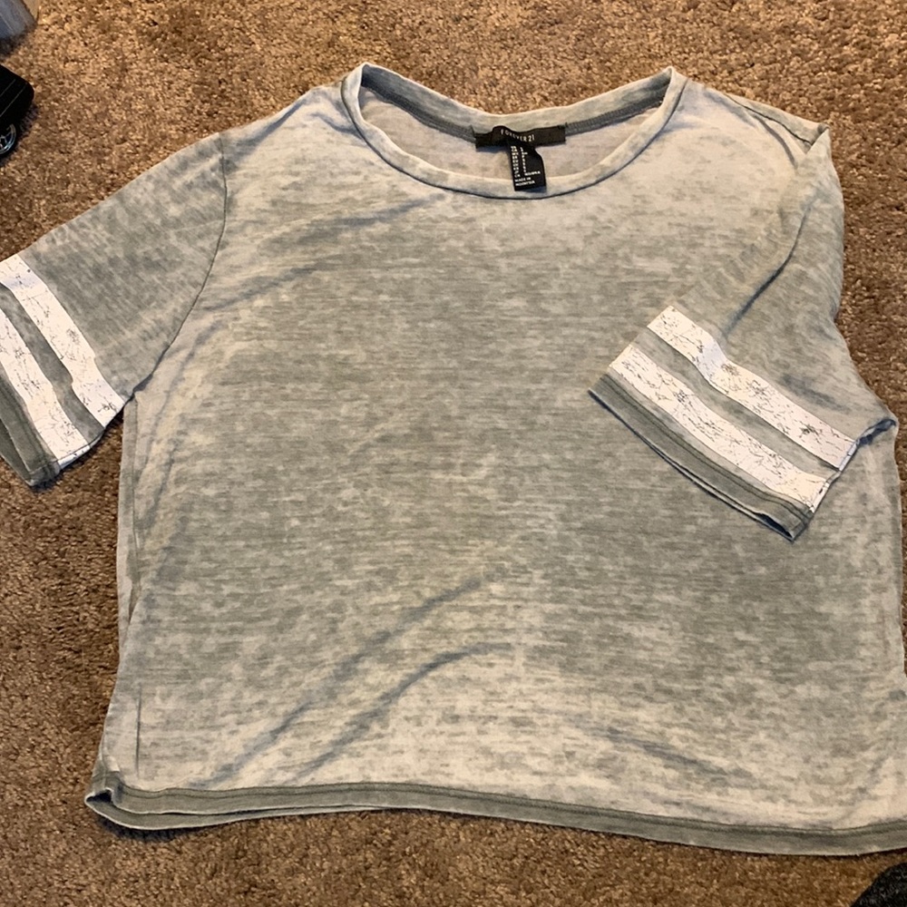 Sage crop top